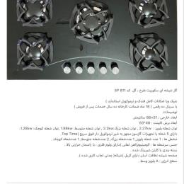 گاز شیشه ای سکوریت طرح گل کد SP 811